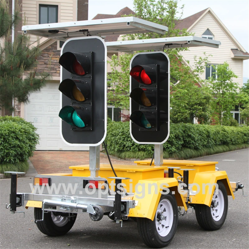 Solar Power Road Safety 12V Traffic LED Signal Lights