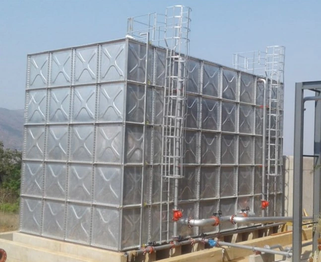 Big Discount! ! ! Long Life Good Quality Ethiopia West Africa 100m3 Galvanized Steel Water Storage Tank