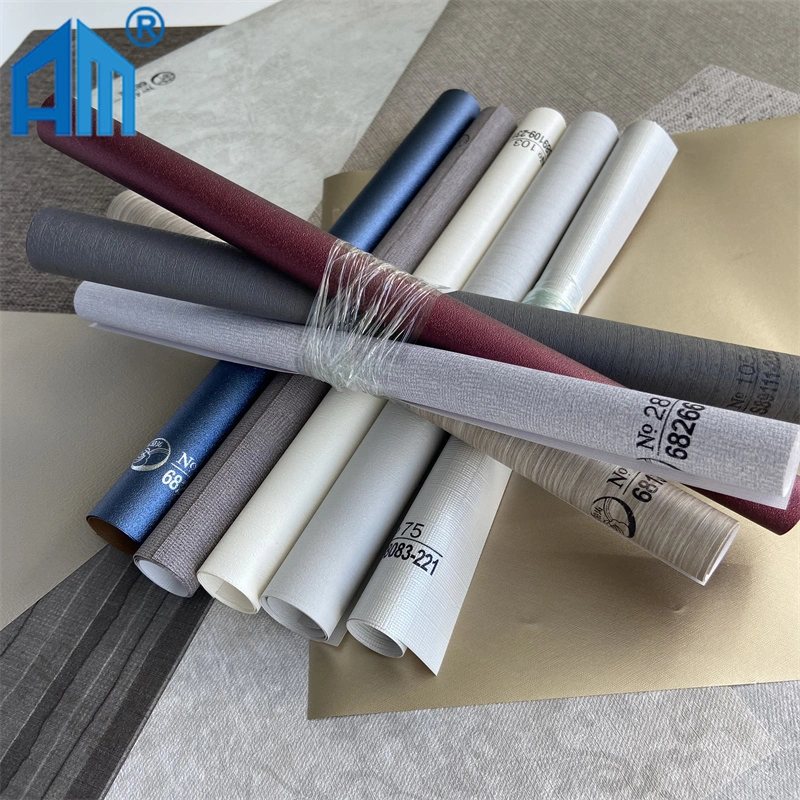 Low Price Small MOQ Wood Grain Film Laminate for PVC Wall Panel PVC Film for Furniture