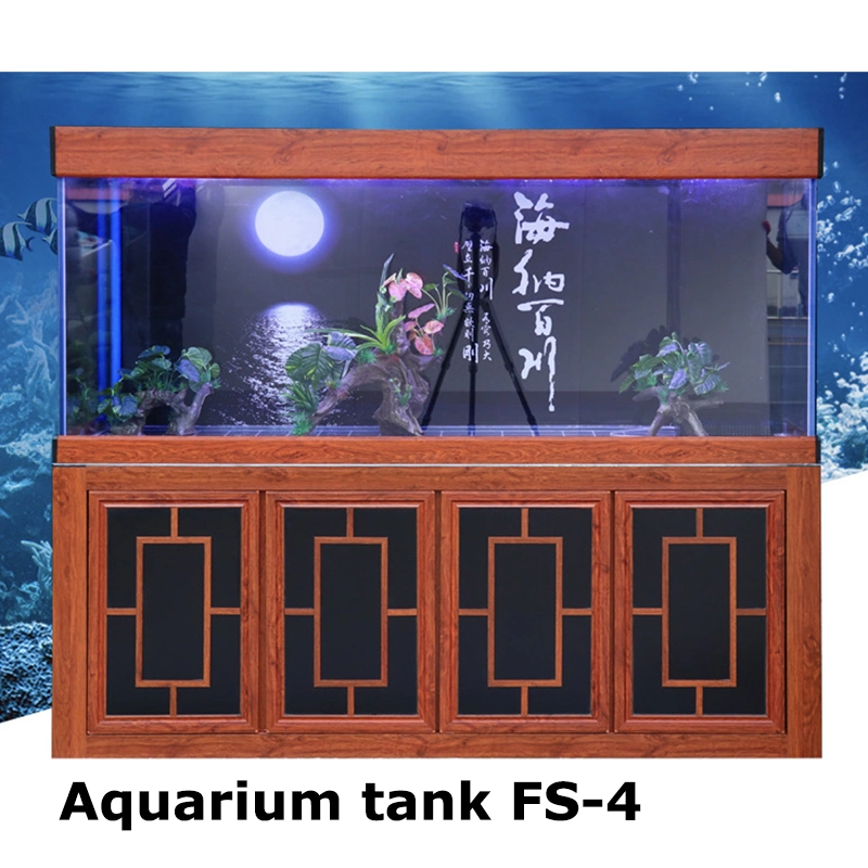 860L Aquarium Tank 6 Feet Red Wood Color