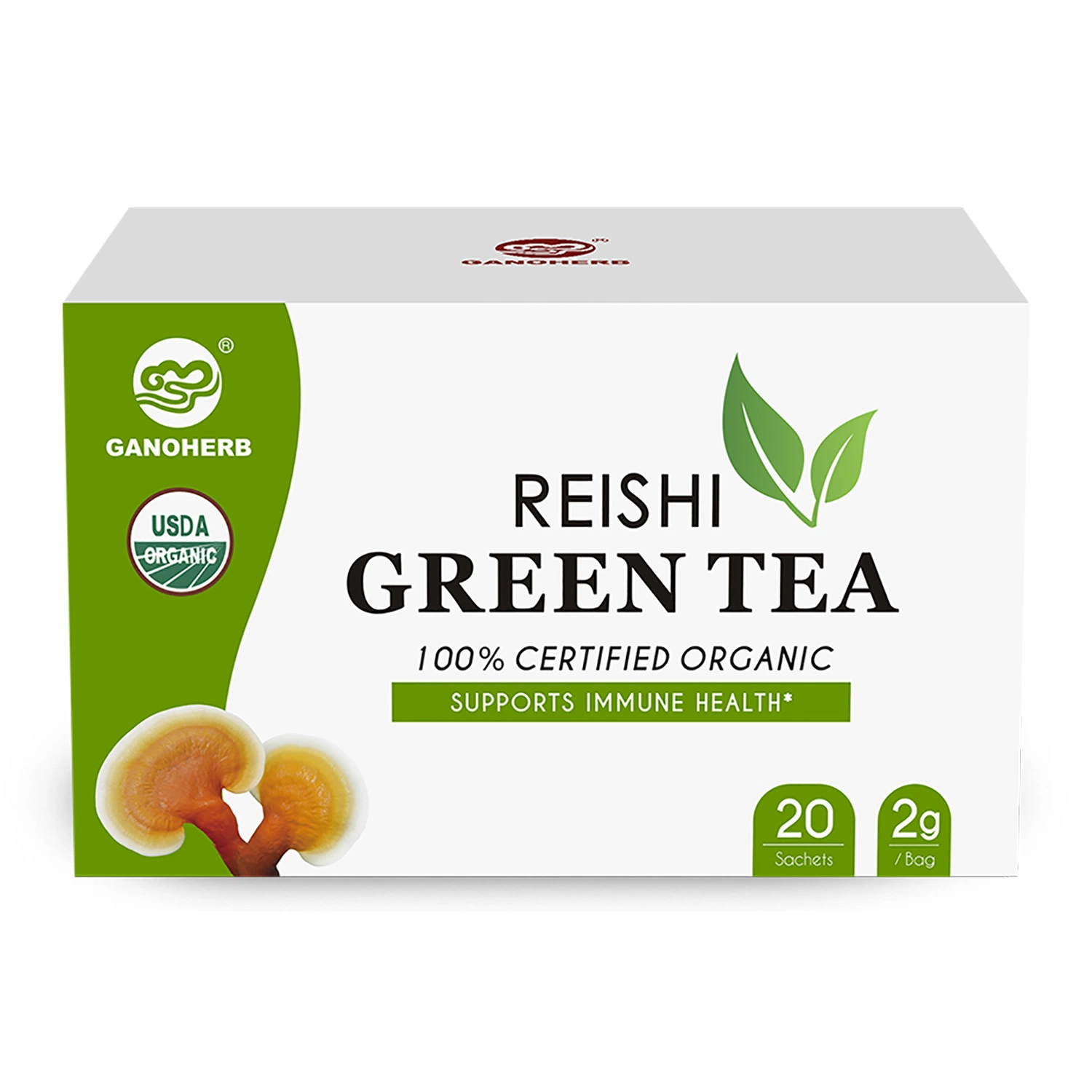 Good for Health Organic Certificated Green Tea with Reishi Extract