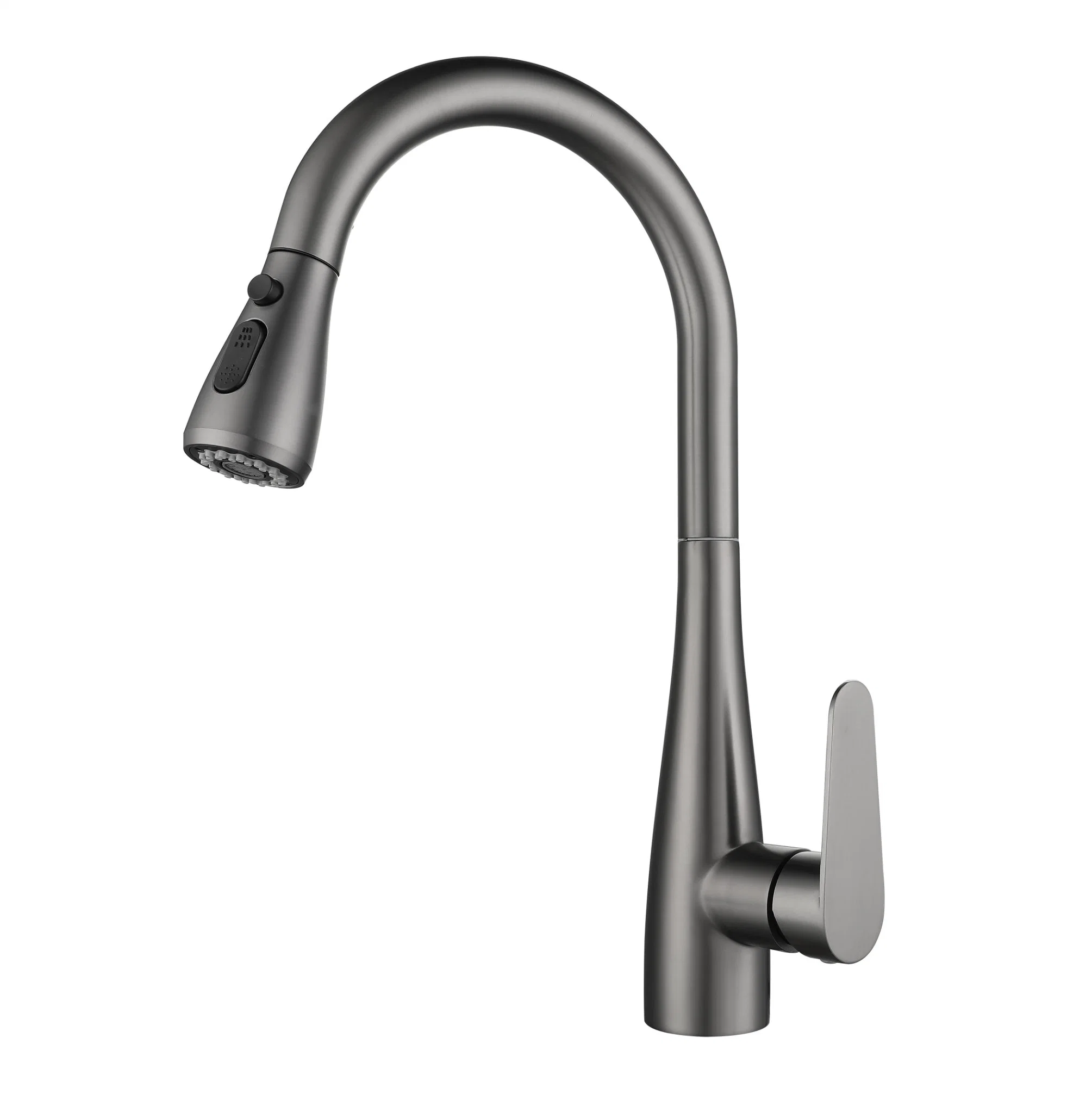 New Design Hot and Cold Polished Brushed Nickel 304ss Kitchen Faucet