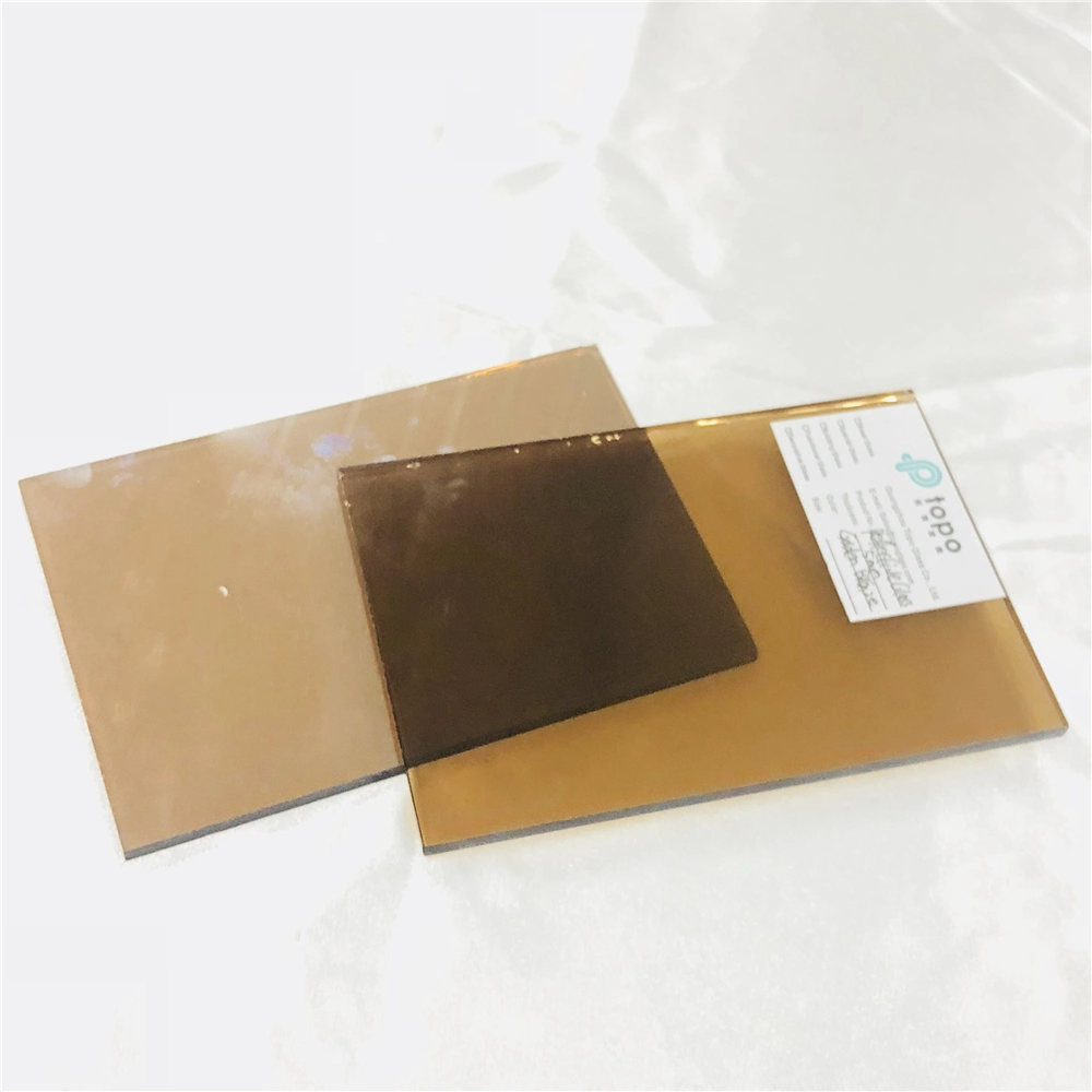 4mm 5mm 6mm 8mm 10mm 12mm Golden Bronze Building Coated Reflective Glass for Samples (R-GB)