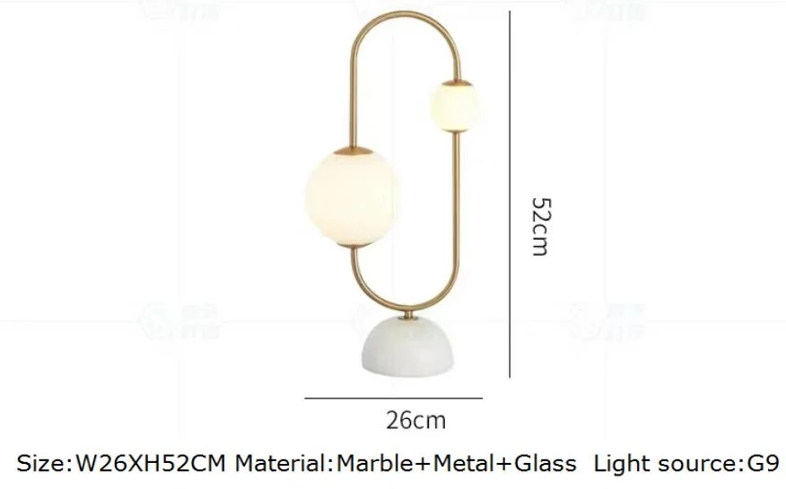 Modern Simplicity Style Glass Shade Linear Table Lamp for Living Room Bedroom Desk Lamp