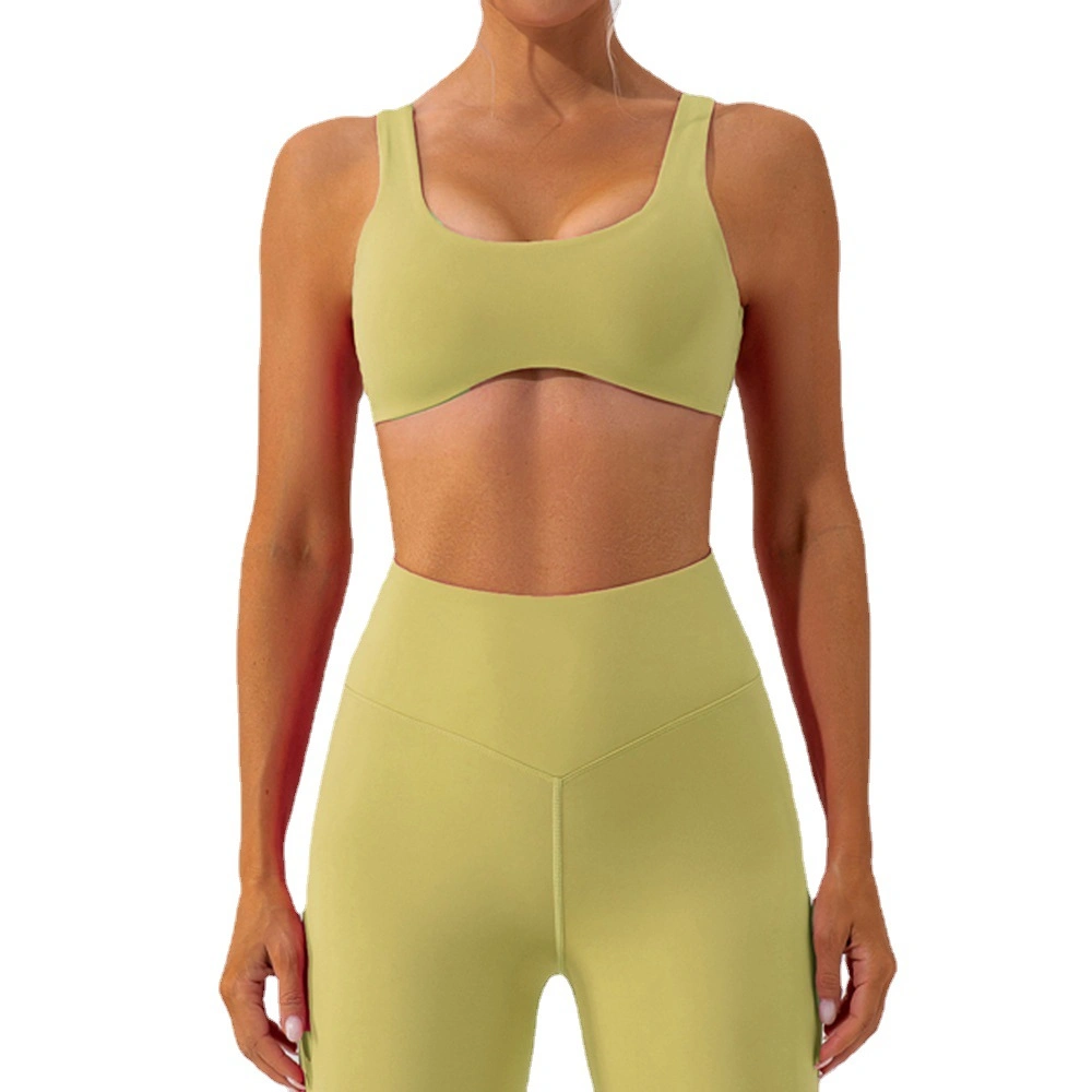 Les femmes de haute qualité de l'entraînement de l'habillement 2 pcs costume de remise en forme Salle de gym de l'usure Mesdames Sports Bra Activewear Yoga fixe