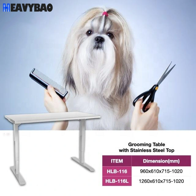 Heavybao Gato como mascota perro de elevación de acero inoxidable Grooming table Productos Especiales para Cat and Dog Grooming