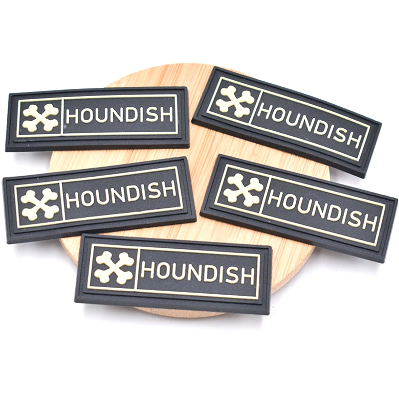 Custom Design Logo 3D Soft PVC Rubber Patch Label Embossed Silicone Badge Garment Accessories for Cloth