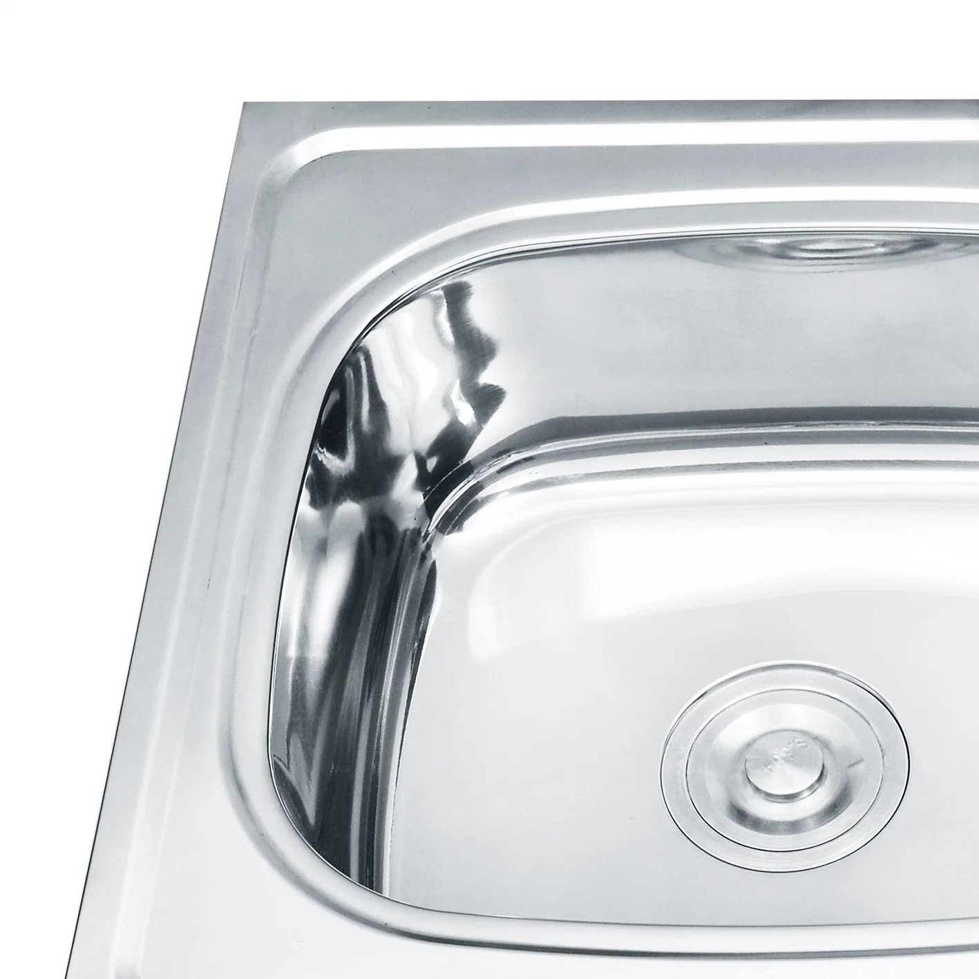 Único Drainboard Acero inoxidable Sink 304 Cuenca Cocina profunda lavandería Fregadero para el armario