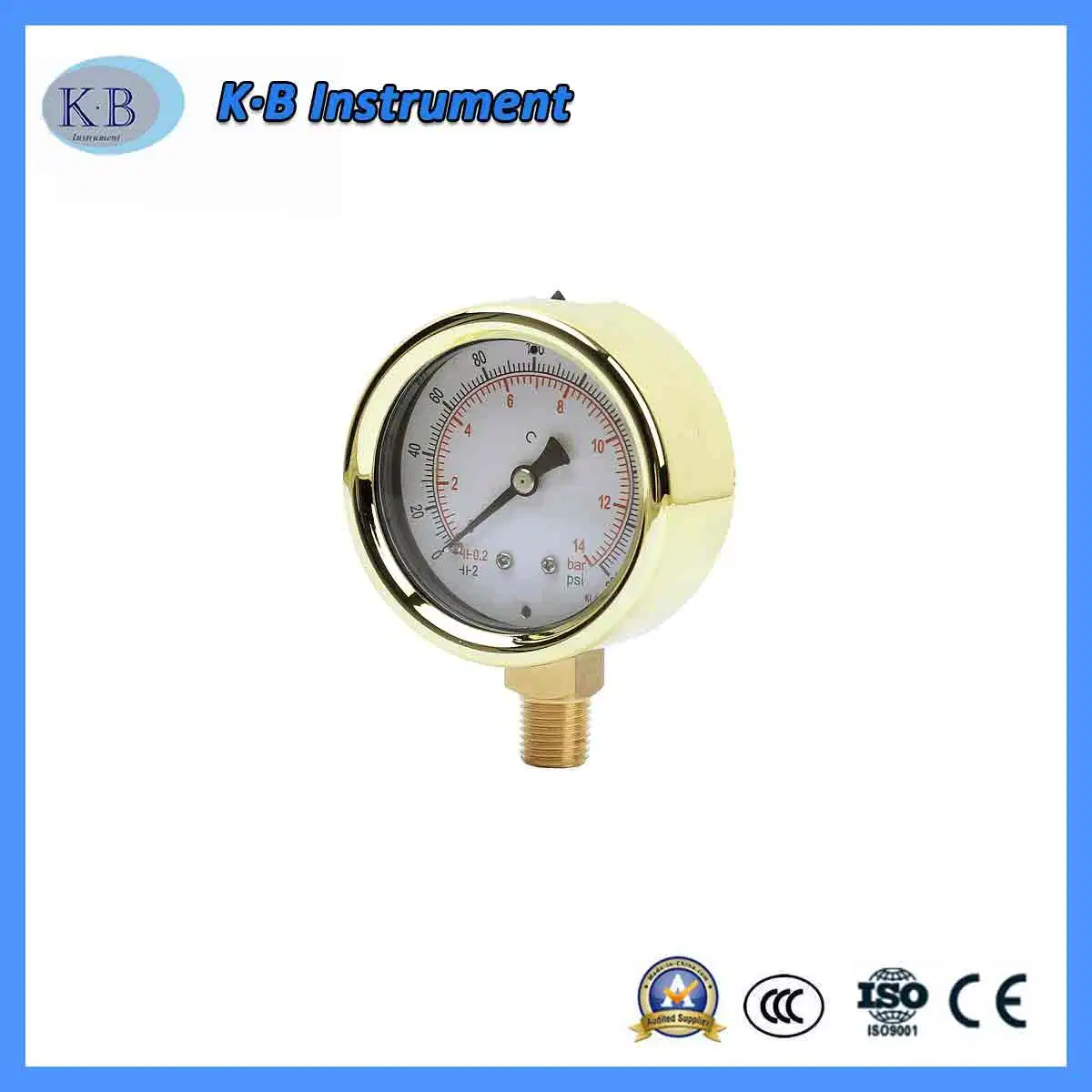 63mm Stainless Steel Case Liquid Filled Pressure Gauge