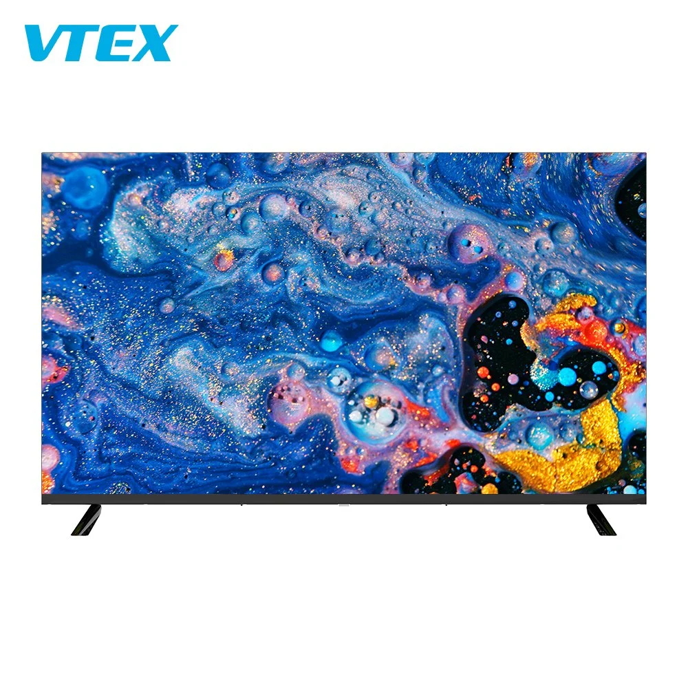 LCD à grand écran sans cadre pour OEM 4K téléviseur intelligent multilingue Téléviseur intelligent UHD