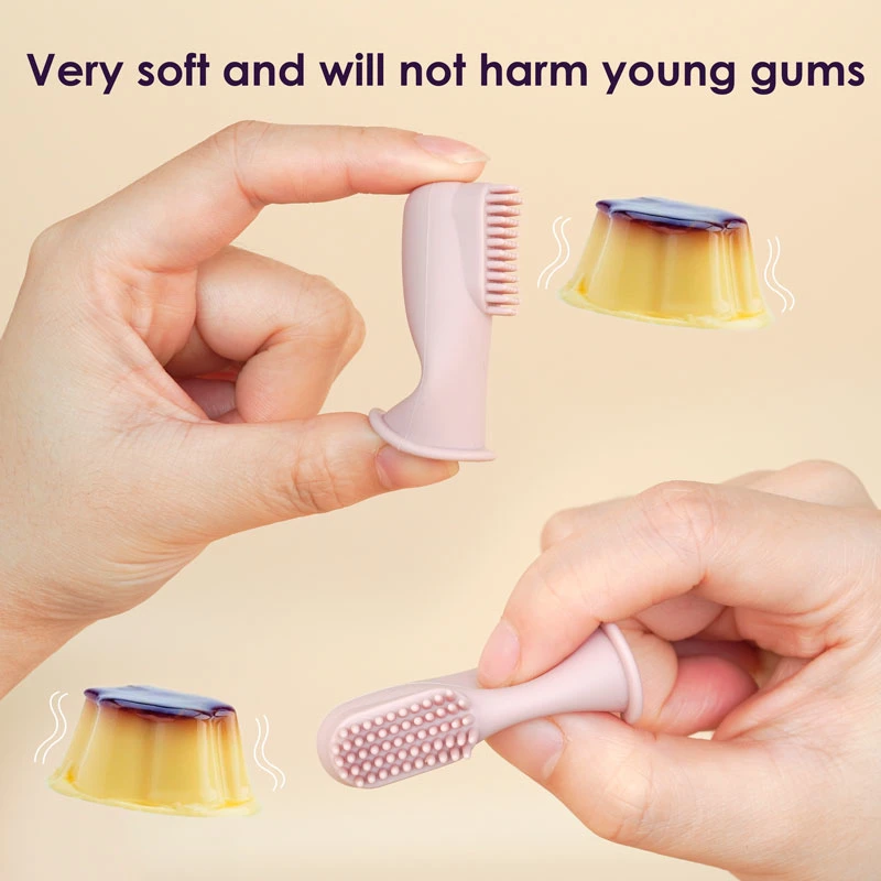 Children Teeth Clear Massage Soft Silicone Infant Rubber Cleaning Brush