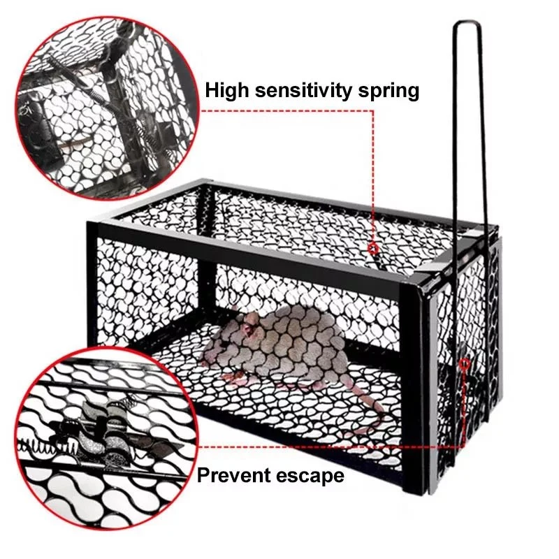 Factory Direct Selling Low Price Reusable Smart Metal Mousetrap Mouse Trap Cage