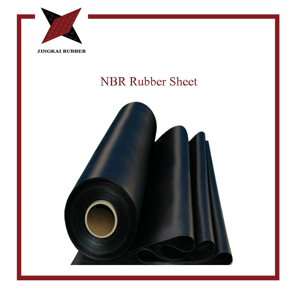 Single Double Fabric Impression NBR Rubber Mat Rolls Rubber Flooring Sheet