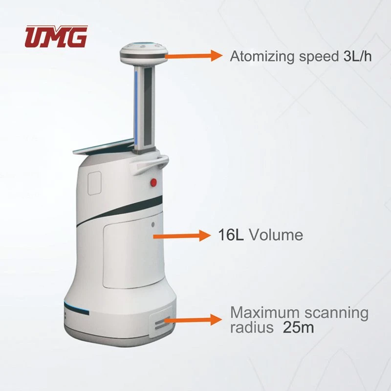 New Smart Service Automatic Intelligent Medical Spray Disinfection Robots