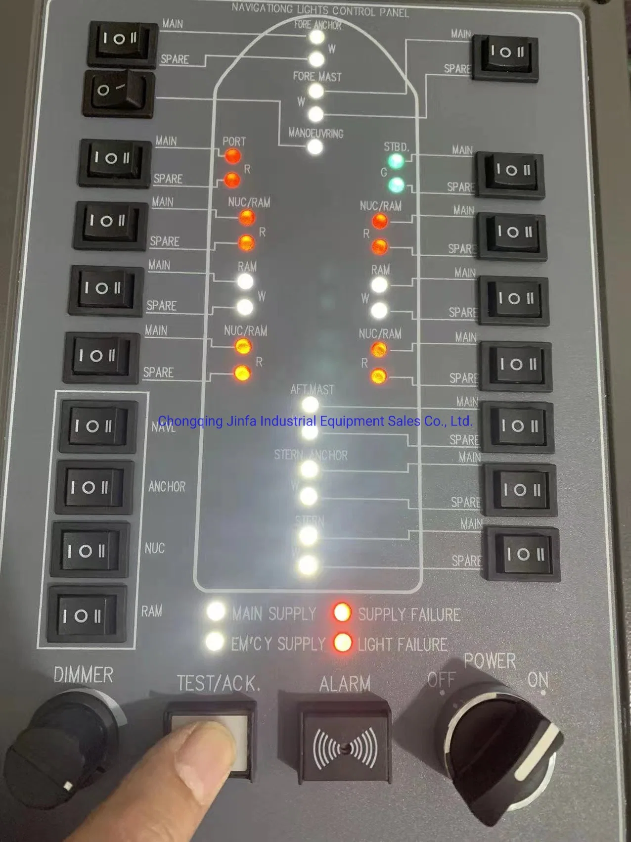 Vessel Navigation LED Lights 25 Channels Alarm Control Panel