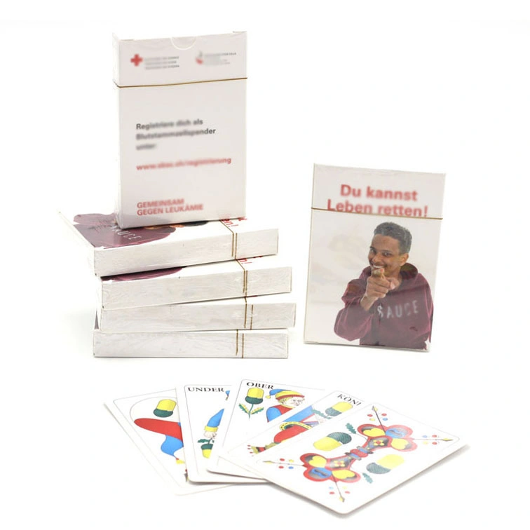 Custom jugar diferentes estilos de impresión de tarjeta de su propio juego de tarjeta de diseño