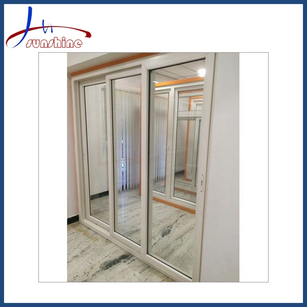 New Design Picture Cheap PVC Double Tempered Glass Sliding Window and Door Price