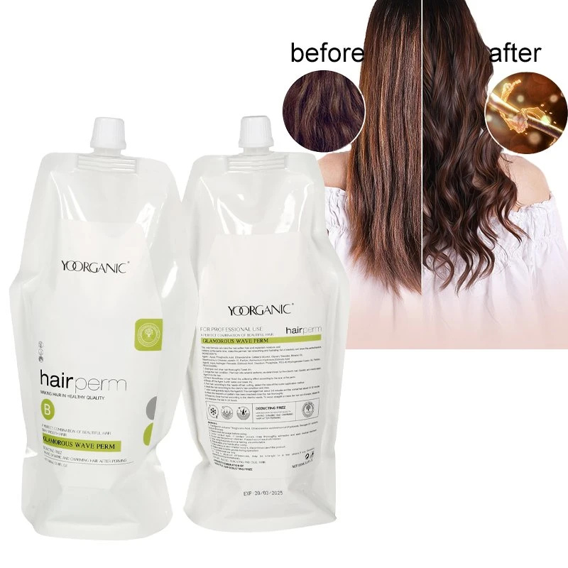 Private Label Italy proteína de qualidade suave sem irritação cabelo endireitando Creme profissional cabelo Perm Lotion