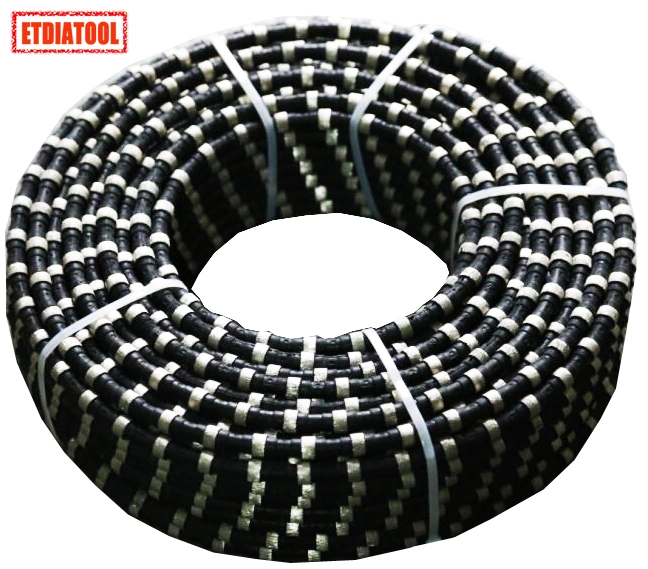 Diamond Wire Saws with Rubber Connected Cutting Granite, Marble Quarry