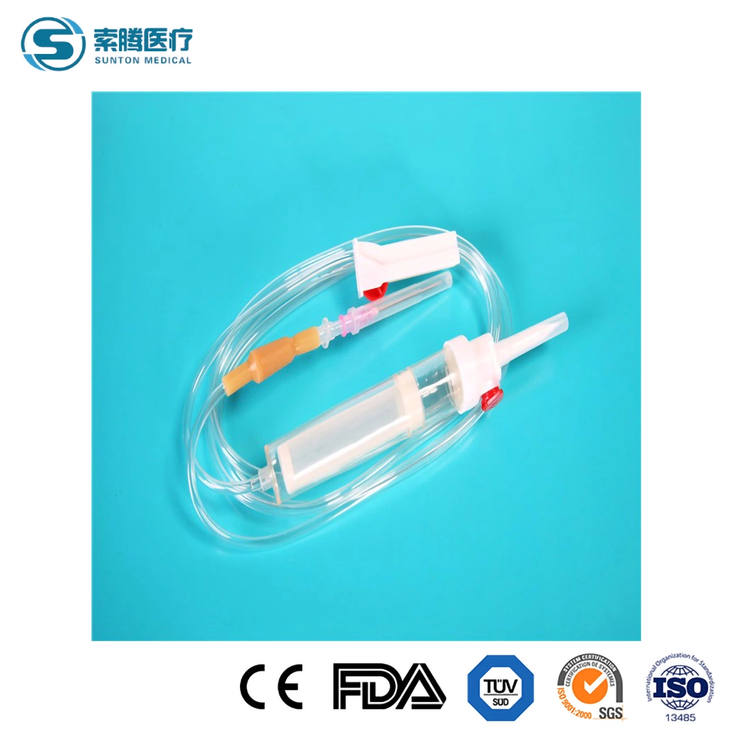 Transfusão Sunton defina as peças a China a transfusão de sangue Definir Fábrica material PVC sangue médica IV dando definir a transfusão de sangue estéril de Dispositivo de transfusão de sangue definido