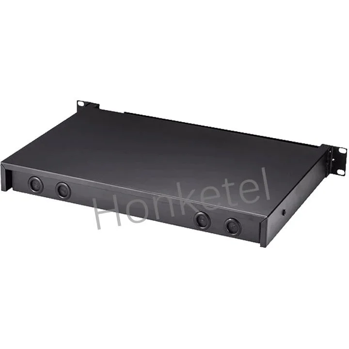 Hot Sale 1u 19' Rack Mounted Sliding Drawer Patch Panel 24 Ports Full Loaded with Sc APC ODF 24 Port Fiber Patch Panel