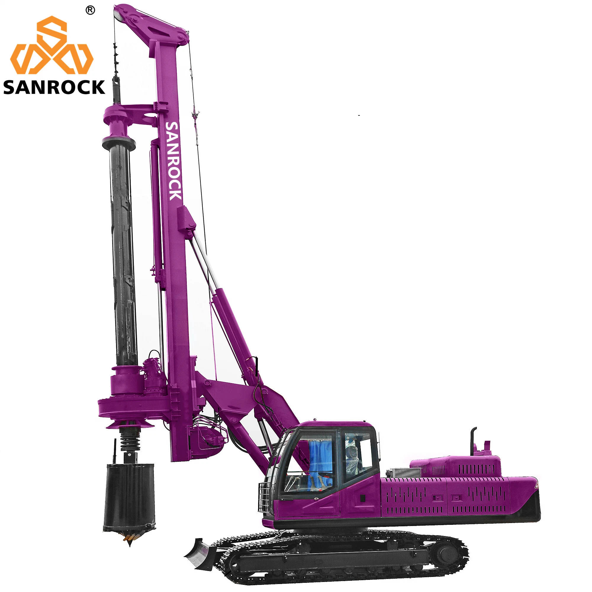 الثقب الدوار لماكينة الثقب الدوارة Sanrock Rig Hole ذي الحفرة الهيدروليكية بطول 45 م معدات الحفر