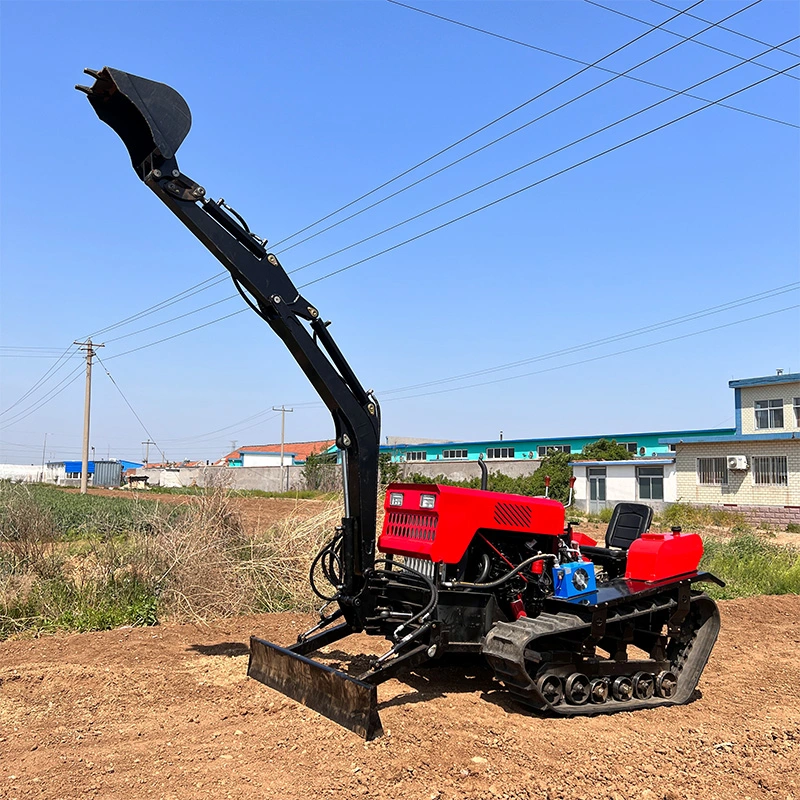 Tracteur à chenilles léger à palettes de riz 80 ch pour applications agricoles Équipement agricole