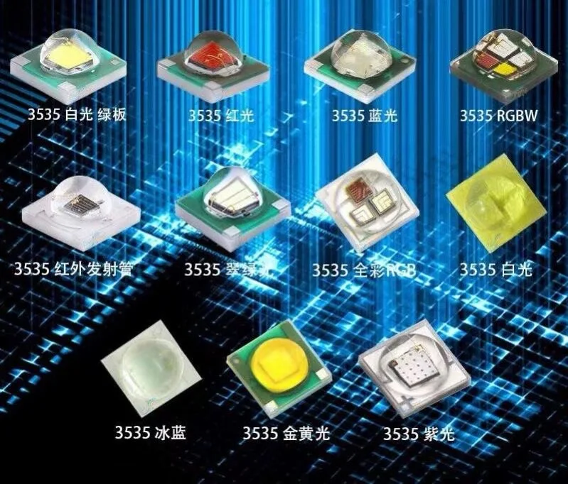 0.2W 0.5W 3V 9V 1313 3528 2835 3030 3535 5050 5054 5730 7070 RGB UV Light Lamp Bead Diode SMD LED Chip