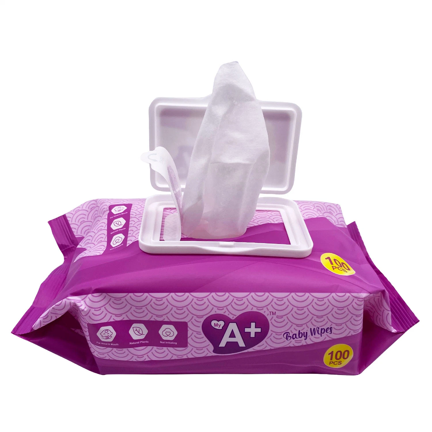 Customized 80 Sheets Non-Woven Baby Wet Tissue