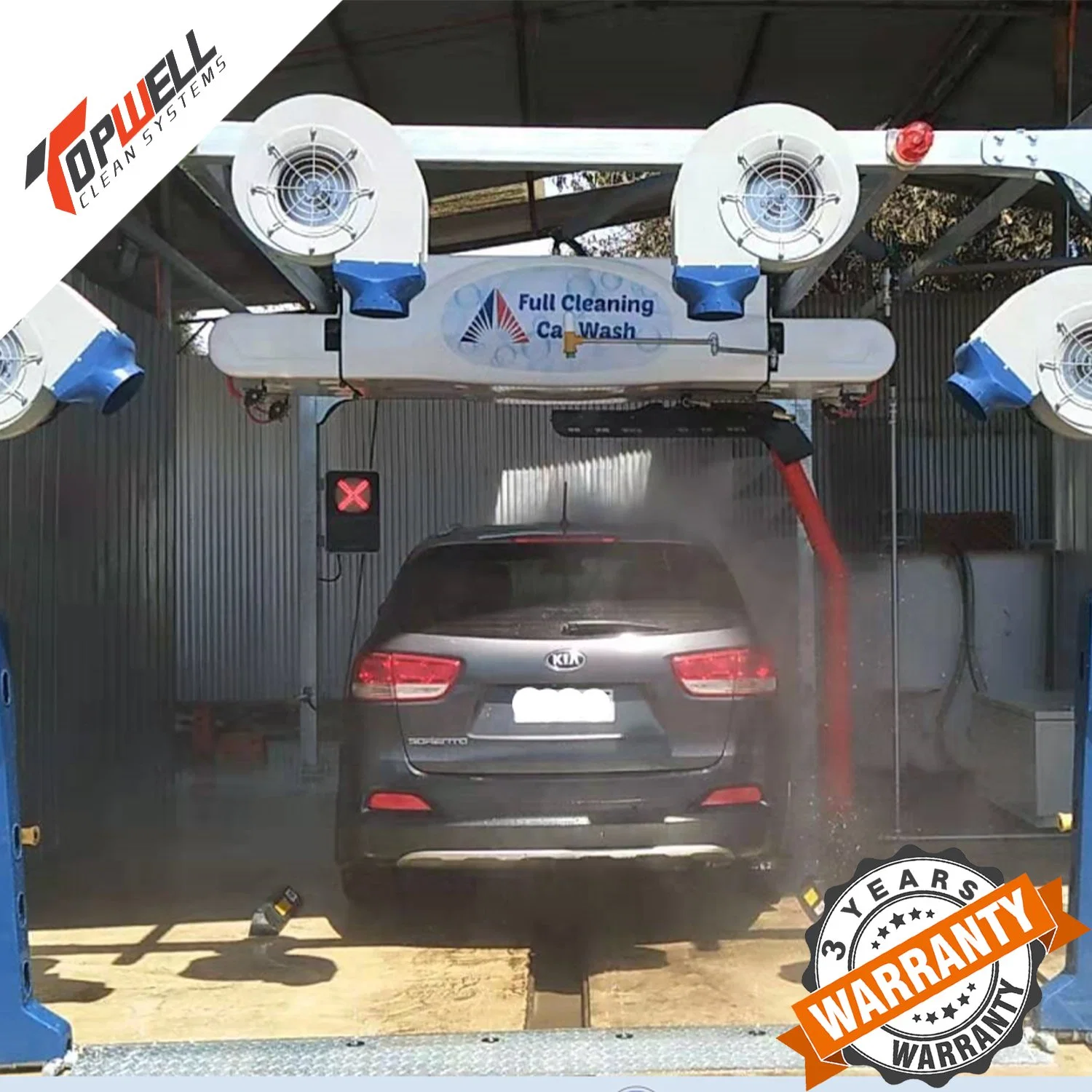 Full Automated Touch Free Car Wash Sytsem with 3X Color Foam Function