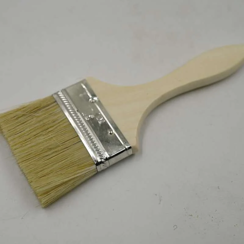 Good Quality Bristle Paint Brush Wooden Handle Brush in Factory