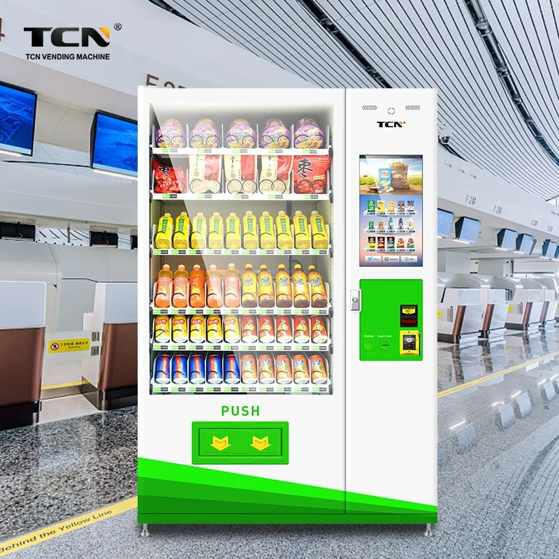 Tcn 22inch Advertising Screen Drink&amp; Snack Vending Machine Remote Control System