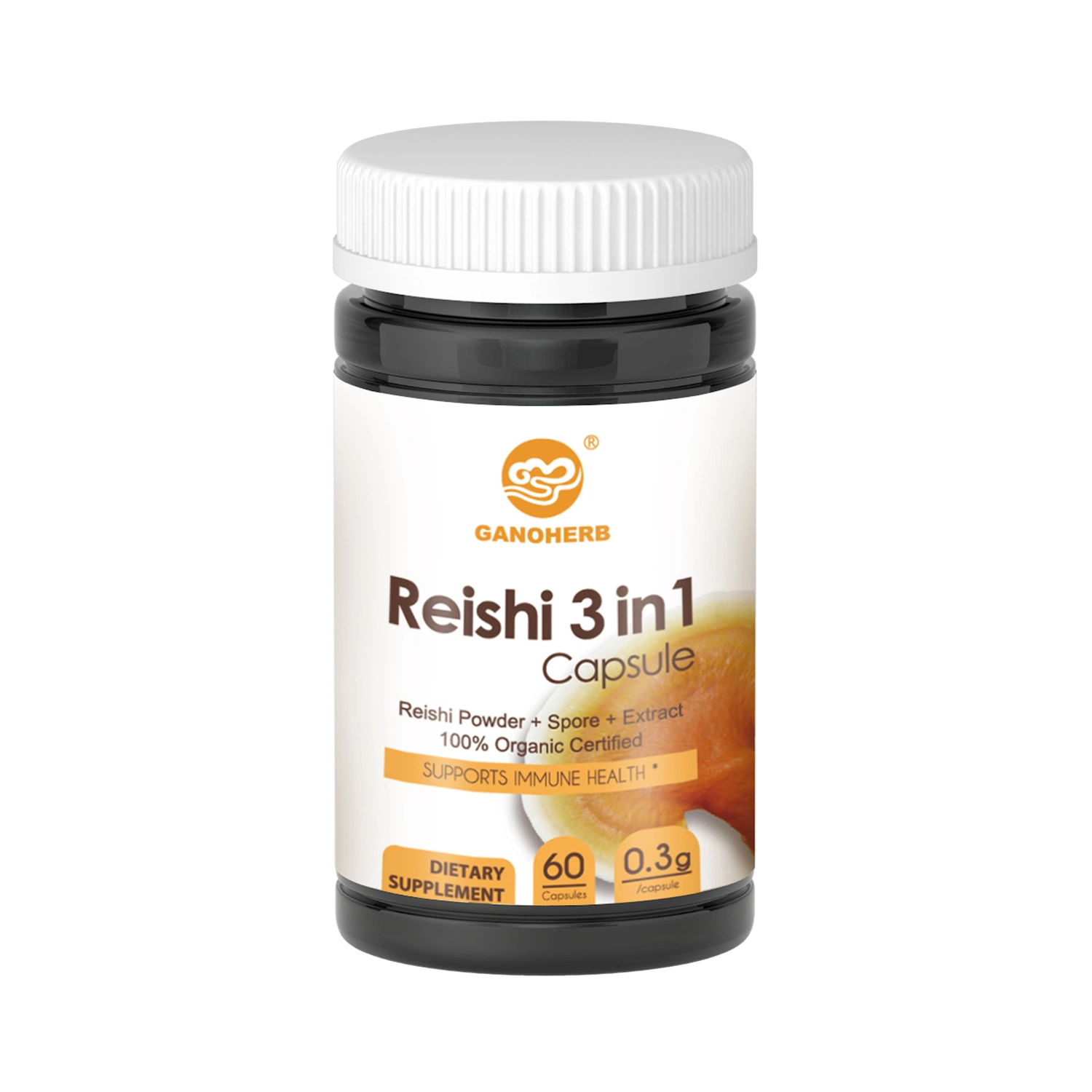 100% orgánicos mejor Wholesale Reishi cápsula la cápsula de seta Reishi