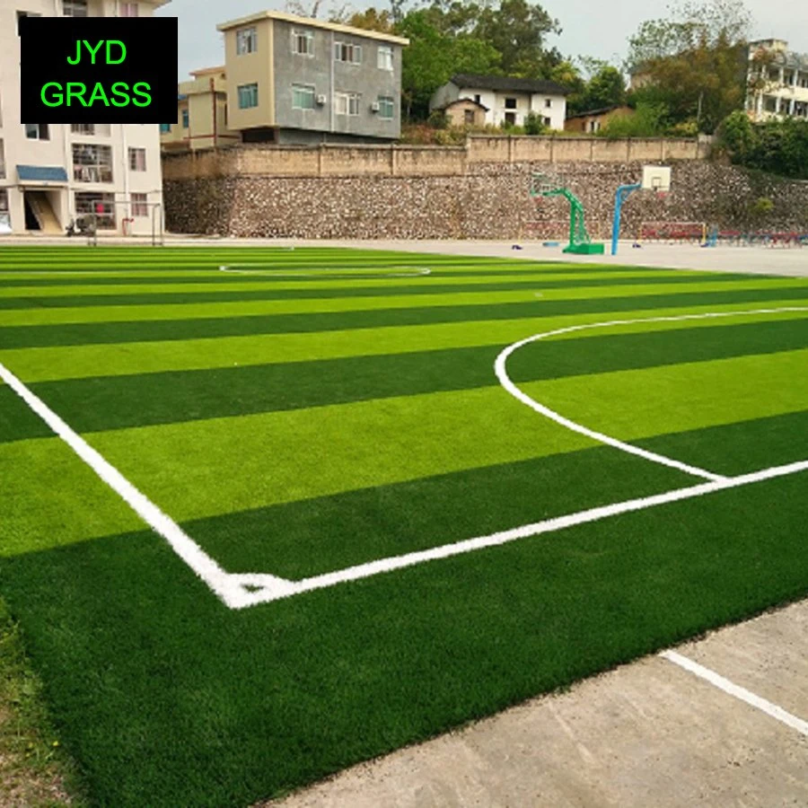 Campo de fútbol comercial resistencia UV hilo fuerte la escuela deportiva de fútbol de césped artificial de fútbol