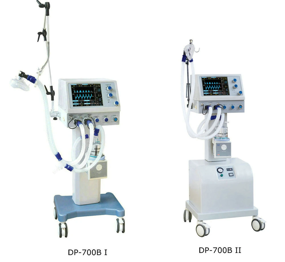 Medical Equipment Mobile Ventilator with Air Compressor