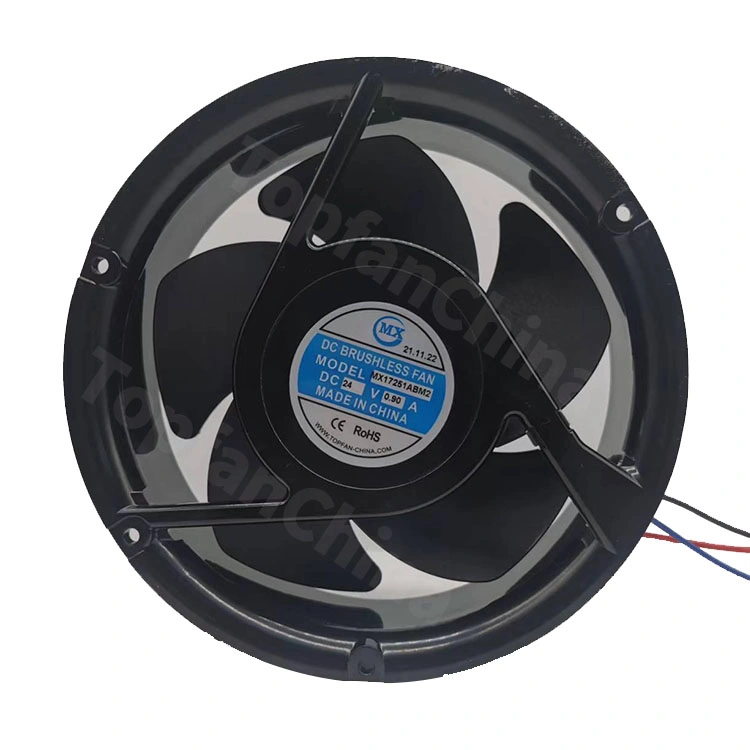 Forme ronde 6314 /2tdhp-298 172 X 150 X 51 mm moteur haute pression 600m3/H 5500tr/min du moteur du ventilateur étanche avec IP68 pour voiture Self-Driving DC12V/24V