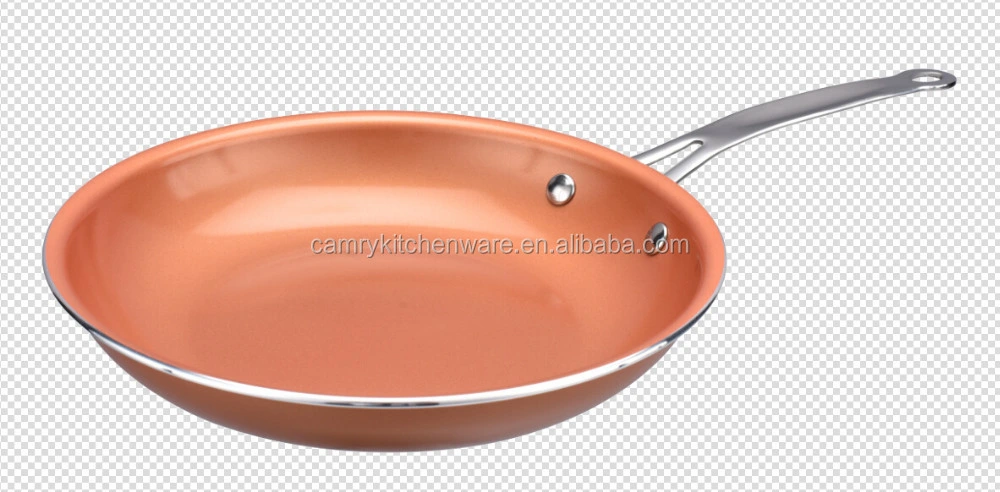 Aluminum Fry Pan Stainless Steel Handle Pan Full Size Copper Frying Pans