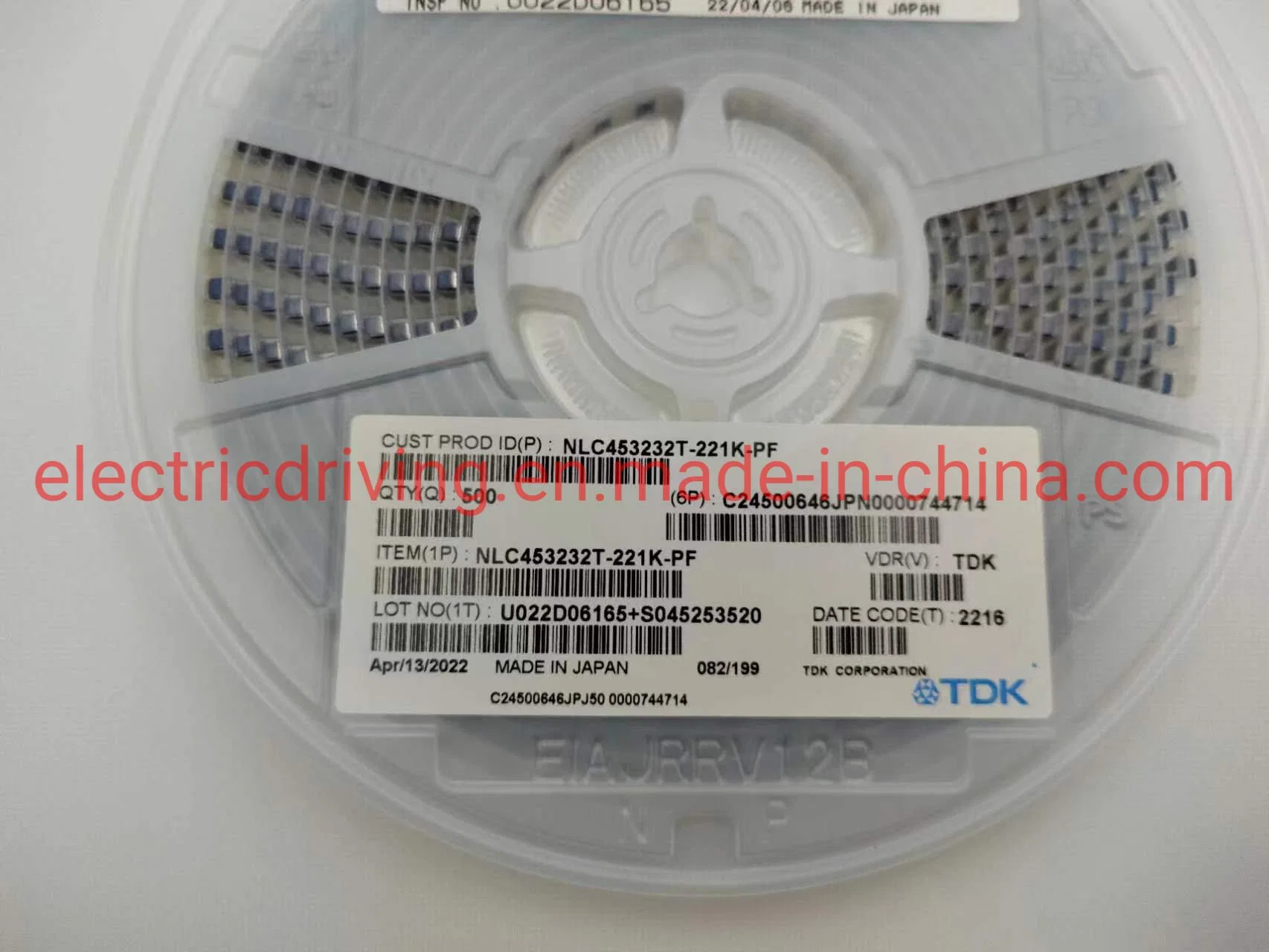 SMD Wicklung Leistungsinduktor Elektronische Bauelemente Nlc453232t-221K-PF 1812 220uh 10% 120mA 9R