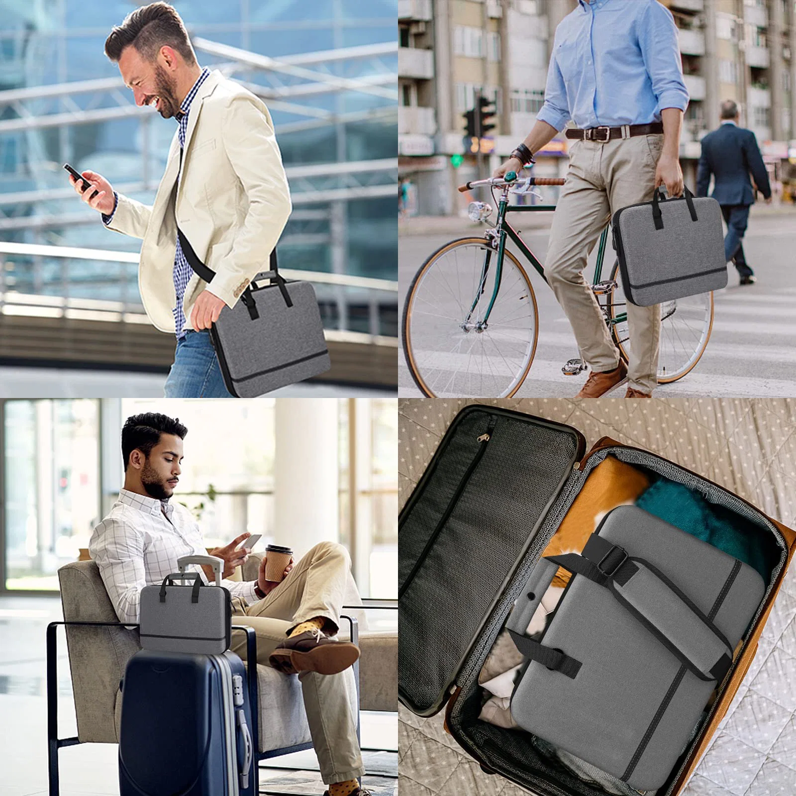 Großhandel/Lieferant Custom Leder mit hochwertigen Taschen Wasserdicht einfaches Notebook Tablet Computer Schutzhülle Laptop Tasche