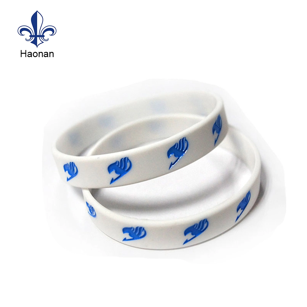 Bracelet en silicone à la mode personnalisé gravé/bande en caoutchouc