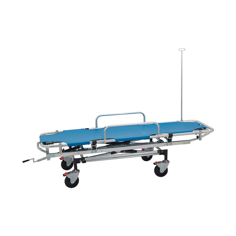 Medical Instrument Top Quality in The Market Medical Emergency Hospital Bed Stretcher with I. V. Pole Yxh-2L