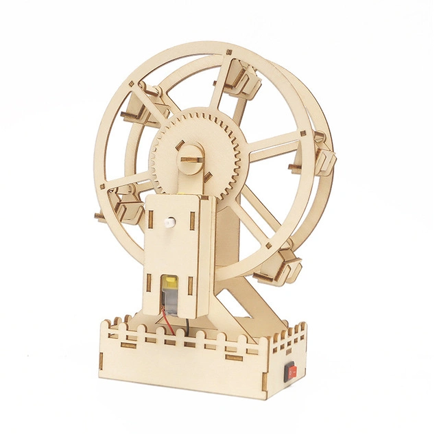 Custom Physic Science Kit Wooden Ferris Wheel Puzzle Toy for Parent-Child Game