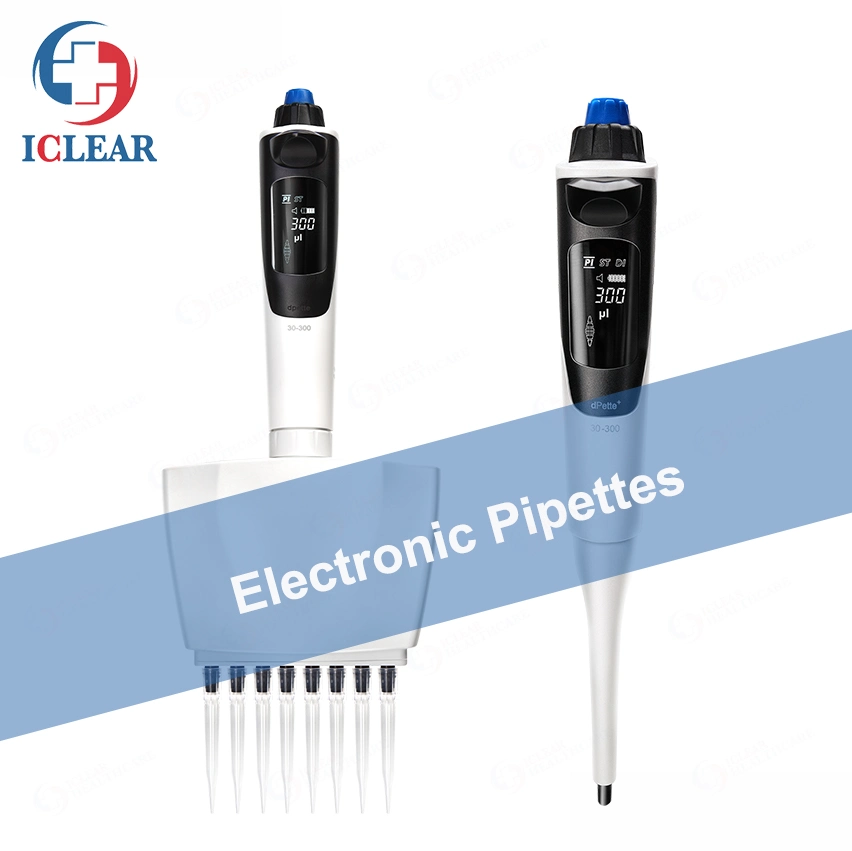 Laboratoire dPette+ multi-canal unique fonctionnel Pipette électronique 8 canaux