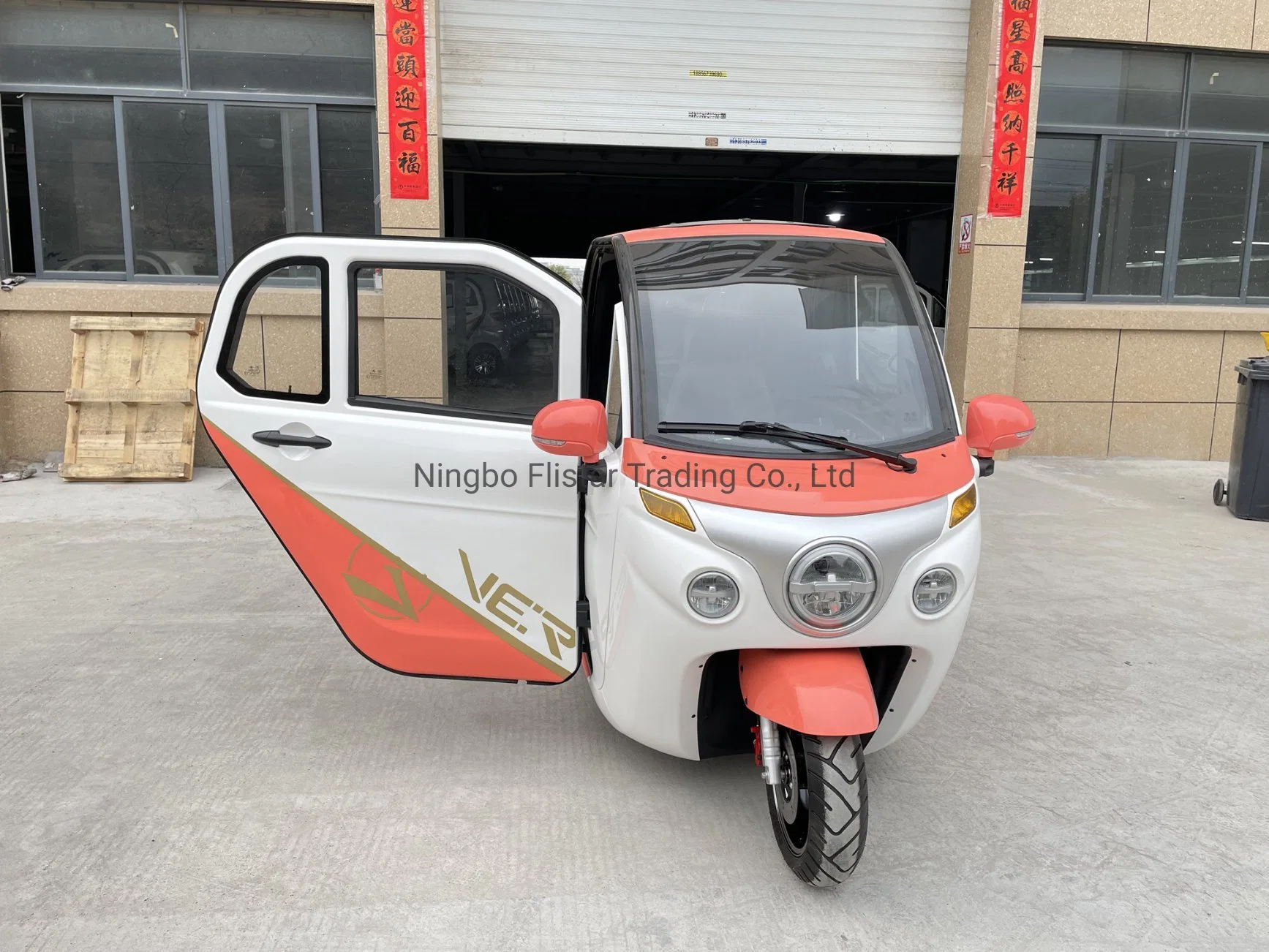 EEC drei Räder Cargo Elektro Dreirad Motorrad Rickshaw vollständig geschlossen Mobility Scooter Cargo Scooter Motor mit Kabine