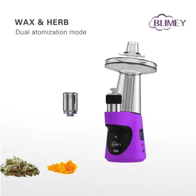 Blimey Ipx6 Waterproof and Dustproof DAB Rig Wax Vaporizer Dual Atomizatio Mode Dry Herb Vaporizer