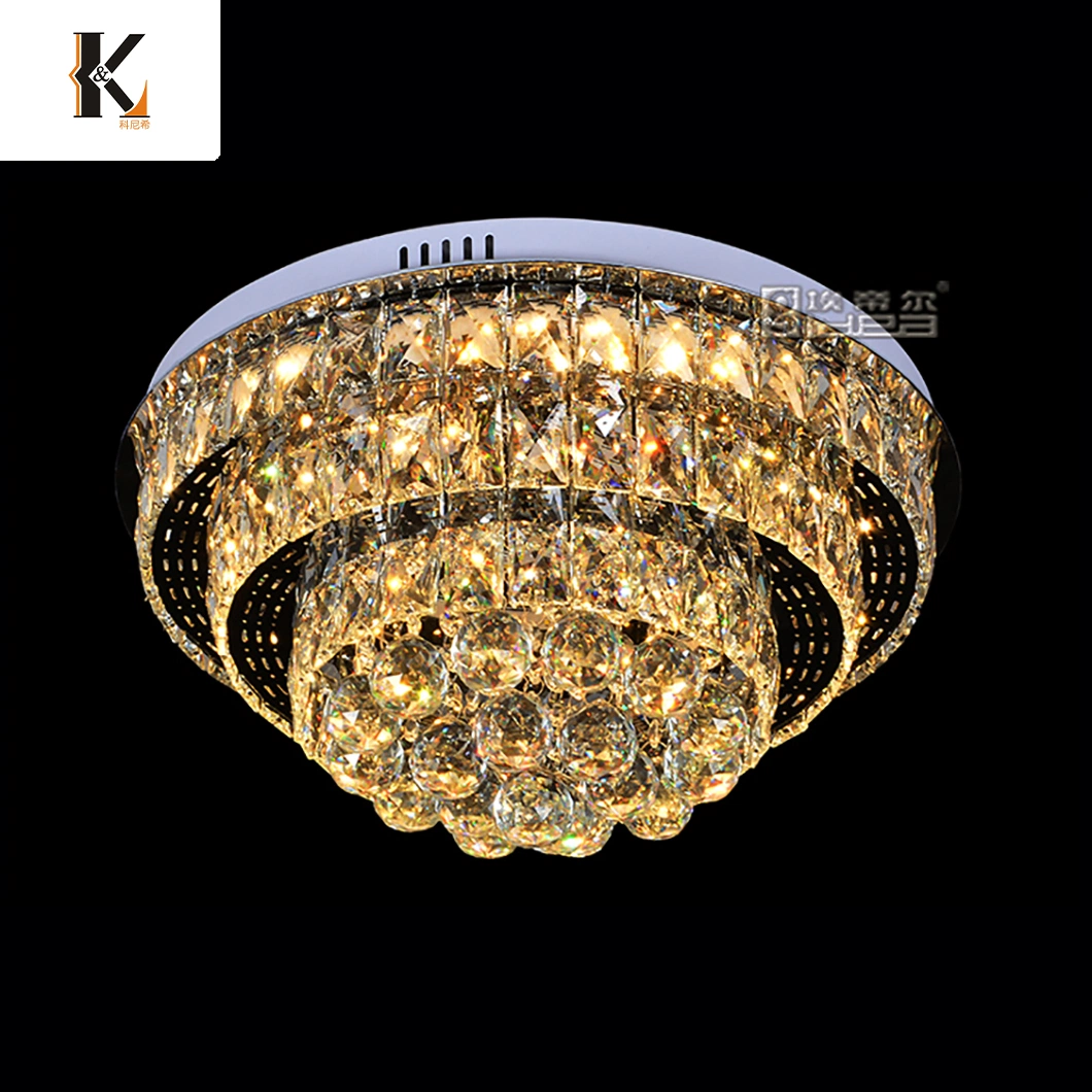 Wholesale/Supplier Modern Home Indoor Crystal LED Ceiling Light for Bedroom Living Room Hotel