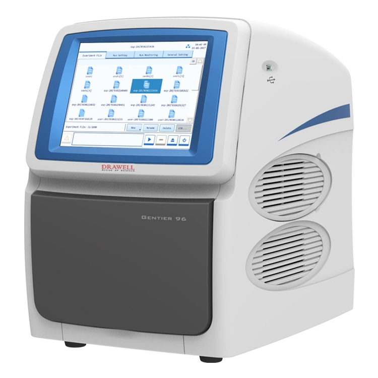 Gentier 96r клинических аналитических 96 колодцев градиент температурного PCR Cycler лабораторного оборудования в режиме реального времени 4 канала 96 а также градиент PCR