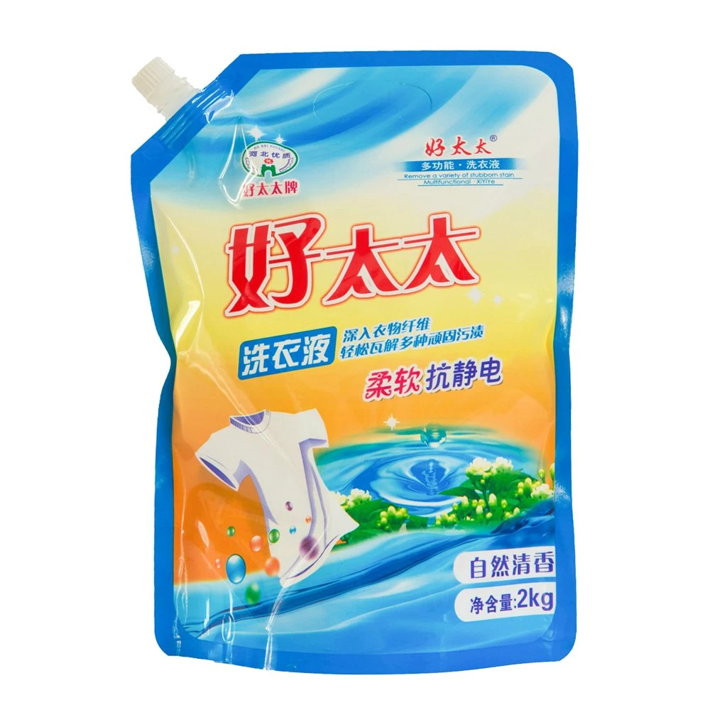 2kg OEM Soften Antistatic Liquid Detergent Household Fragrance Laundry Liquid