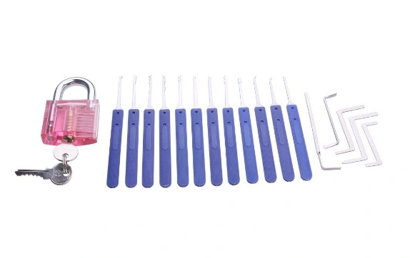 17PCS Stainless Steel Locksmith Lock Picking Tools Set Lock Repair Set