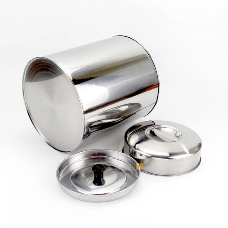 High quality/High cost performance  Hot Sale Tea Tin Can with Inner Lid 410 Stainless Steel Tea Caddy